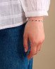 Fint og feminint Pernille Corydon armbånd med smukke perle-vedhæng i blålige nuancer.