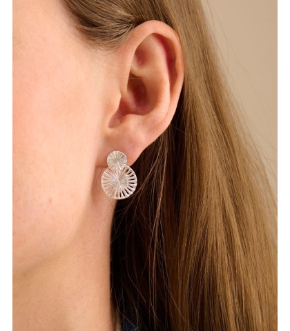 Pernille Corydon ørestikkere som giver en flot fylde - øreringe med moderigtig design