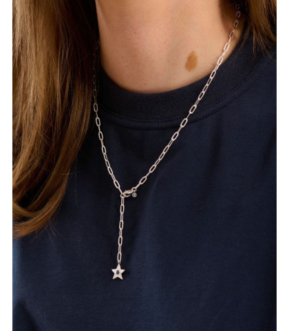 Twinkling Star halskæde i genbrugssølv. Pernille Corydon halskæde med de skønneste feminine detaljer. 