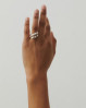 Rain fingerring i sølv. Fyldig og elegant ring med helt glatte og blanke overflader.