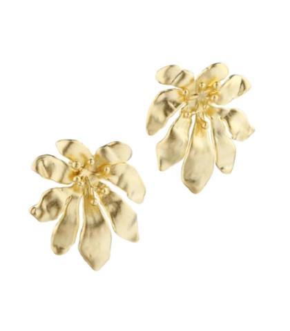 Forgyldte ørestikkere fra Aqua Dulce. Flower Love ørestikkere som er formet som en blomst der er foldet ud