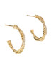 Snoede hoops med flere lækre detaljer. Twisted Darling Hoops fra Aqua Dulce med klare zirkonia sten, som et ekstra touch.