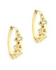 Darling Rock Hoops fra Aqua Dulce med et feminint og festligt udtryk. Hoops med lækre detaljer og flere klare zirkonia sten pænt fordelt