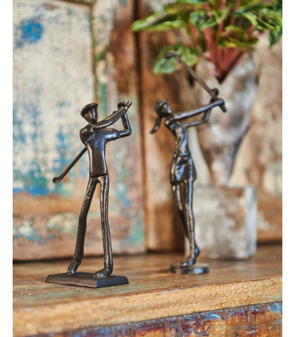 Den perfekte gave ide til golfspilleren - en hyggelig metalfigur som en golfspiller. Speedtsberg metalfigur.