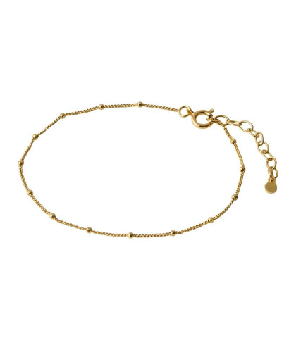 Fint og feminint armbånd fra Pernille Corydon. Det smukke Eda armbånd er udsmykket med fine kugler, som er jævnt fordelt på kæden.