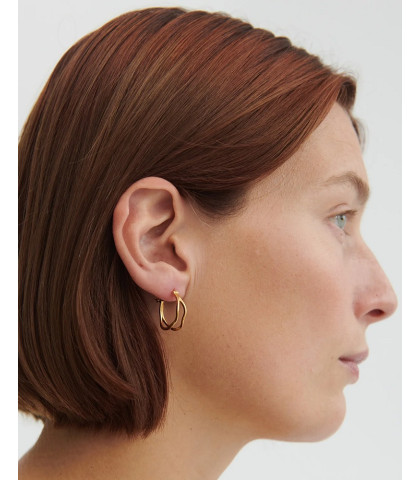Stilfulde og elegante hoops fra Pernille Corydon. Stream Hoops med stilfuldt design - øreringe der giver et elegant touch til dit outfit