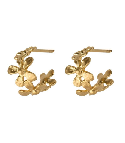 Wild Poppy hoops med skønne blomster detaljer rundt. Pernille Corydon hoops til dine sommer outfits