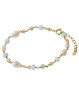 Virkelig smukt armbånd der får tankerne hen på sommeren og de lyse farver. Mellow Blue armbånd fra Pernille Corydon