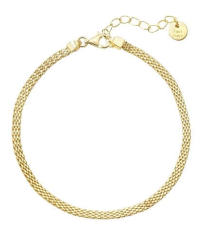 Klassisk og feminin armbånd fra Aqua Dulce. Forgyldt sterling sølv armbånd i tidsløs look.