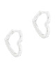Hoops formet som et hjerte. Aqua Dulce øreringe formet som et hjerte. Rustikt look kombineret med det feminine.
