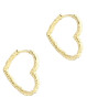 De smukkeste hoops formet som et hjerte. Aqua Dulce Love Me Heart Hoops i forgyldt sølv.