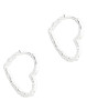 Hoops formet som et hjerte. Rustikt look kombineret med det feminine hjerte er perfekt kombination.