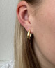 Smukke hoops med glat blank overflade. Emma Big Hoops fra Aqua Dulce