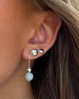Aqua Dulce Morganite Dream ørekroge med de skønneste detaljer.