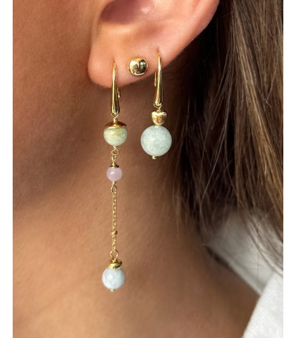 Meget smukke Aqua Dulce ørekroge med elegante og feminine detaljer. Øreringe som giver en elegant og let fylde.