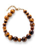 Pernille Corydon armbånd fra Earth serien. Smukt armbånd med runde Tiger Eye-sten, der hver især er unik