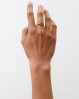 Den smukke Pernille Corydon Pebble fingerring er håndlavet af forgyldt genanvendt sterling sølv. Ringen forener tidløs dansk design med bæredygtighed.