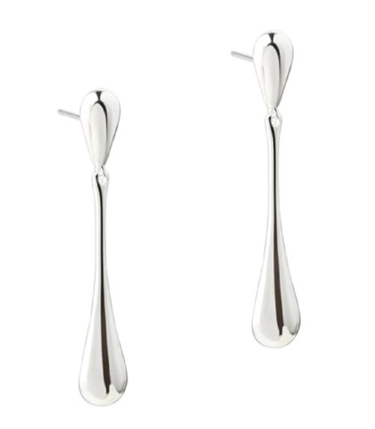 Smukke dråbeformede øreringe fra Aqua Dulce. Lavet af blankpoleret sterlingsølv, reflekterer de lyset elegant og tilføjer et sofistikeret touch til både hverdags- og festlooks. Med en længde på 5,4 cm og et let design, sikrer de komfort uden at hænge i øreflipperne. Perfekt som en klassisk og stilren tilføjelse til enhver garderobe. 