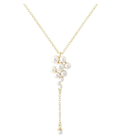 Elegant og stifuldt design på Aqua Dulce halskæden - Forgyldt Y-halskæde. Luna Cluster er en elegant Y-halskæde med et feminint og tidløst design.