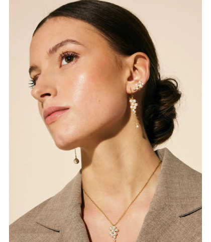 Øreringenes elegante kombination af struktur og enkelhed giver et iøjnefaldende, men underspillet design. Ideelle til både hverdag og fest, tilbyder de en eksklusiv glød og er lette og behagelige at bære. 