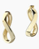 Oplev elegance med disse statement-øreringe fra Aqua Dulce - Forever Hoop big, i forgyldt sølv. De smukke øreringe fremhæver tidløst design inspireret af evighedssymbolets organiske former.