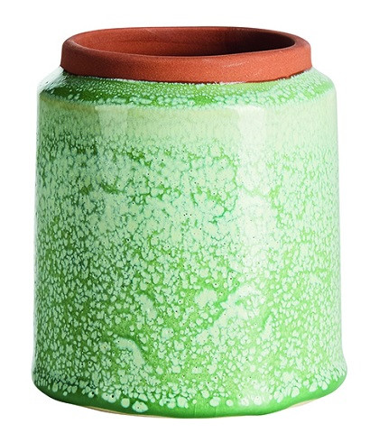 Grøn keramikpotte fra Pureculture. Dekorativ keramikpotte
