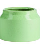 Bred lysegrøn keramikurtepotte fra Pureculture