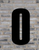 Enkelt og flot sort husnummer - Mellemstort husnummer
