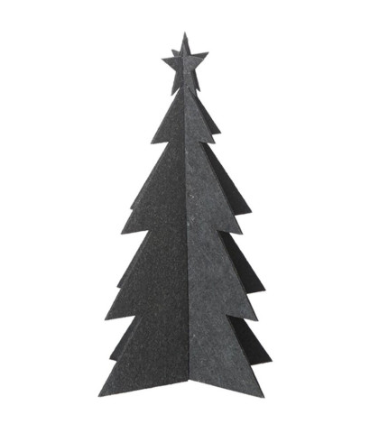 Juletræ i sort filt - Dekorativt og moderne julepynt