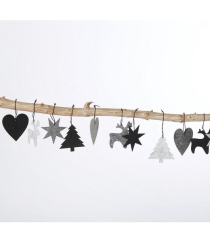 Flotte og dekorativt julepynt i filt