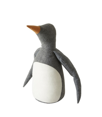 Pingvin i filt - Speedtsberg julepingvin i lækre grå og brune farver