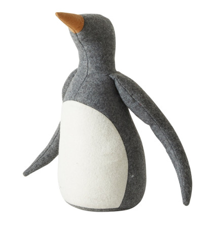 Stor filt pingvin fra Speedtsberg - lækker pingvin i grå filt